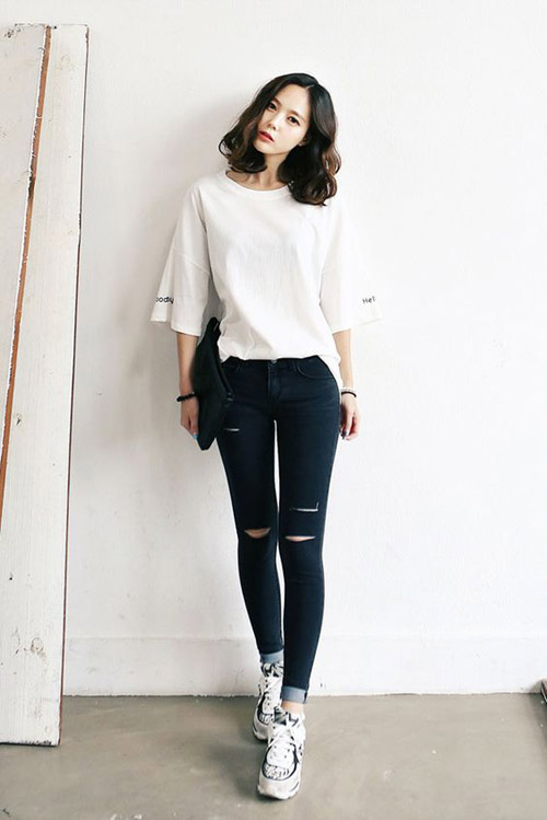 Bí kíp mặc đẹp cho những cô nàng đùi to, chân ngắn Bí kíp mặc đẹp cho những cô nàng đùi to, chân ngắn