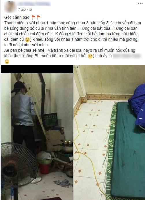 Đăng clip tố bạn cắt chiếu, bẻ chổi chia đồ khi chuyển nhà, chàng trai bất ngờ bị chỉ trích