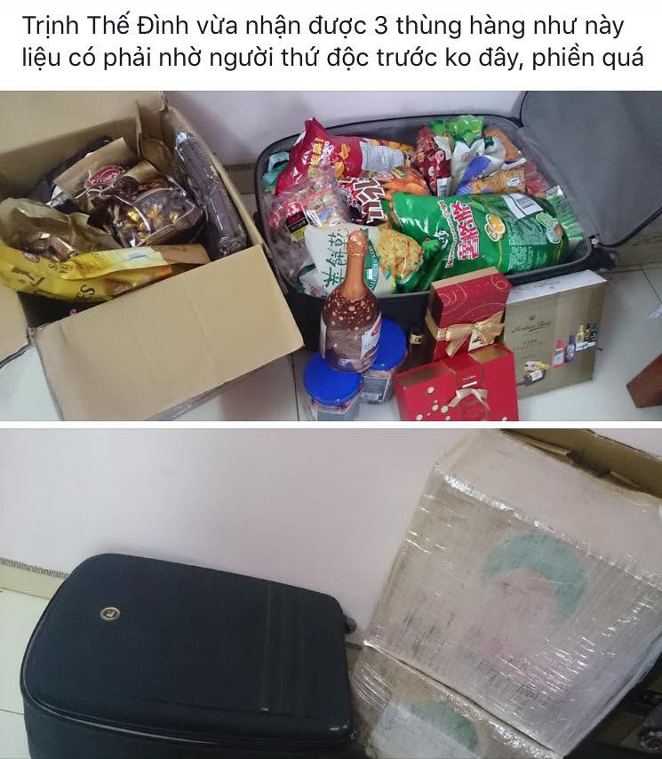 Có một thứ hạnh phúc lớn lao mang tên đồ tiếp tế của bố mẹ gửi lên