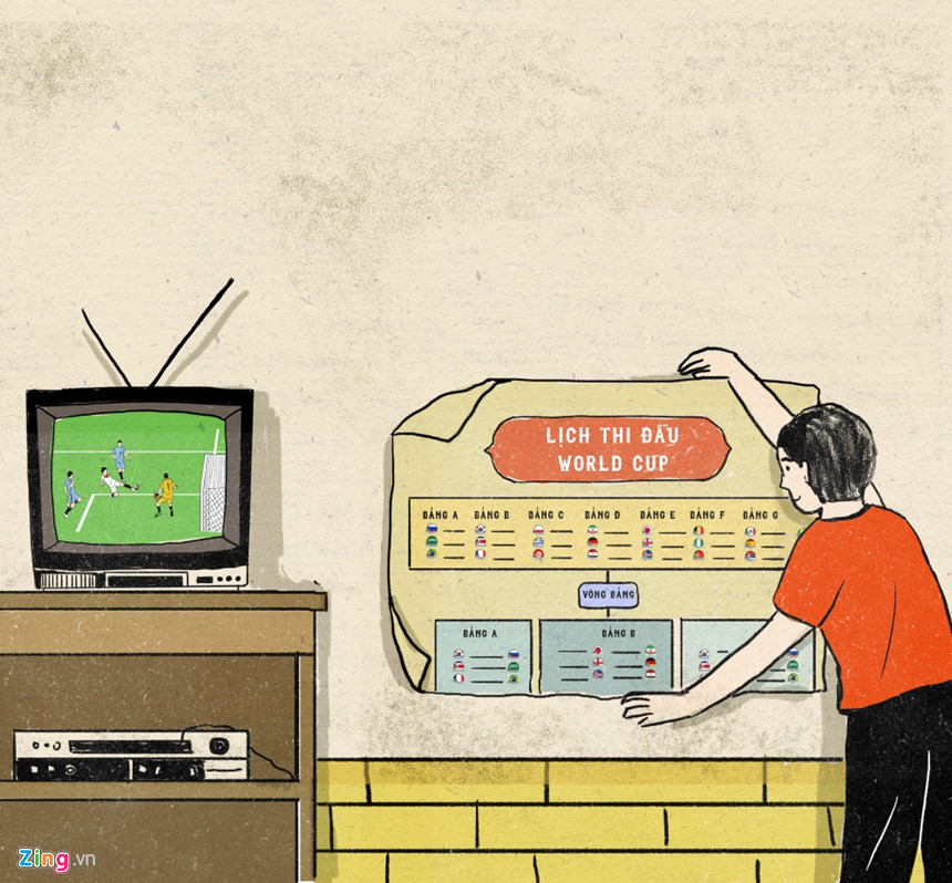 8X, 9X sẽ không muốn quên những kỷ niệm đẹp mỗi mùa World Cup