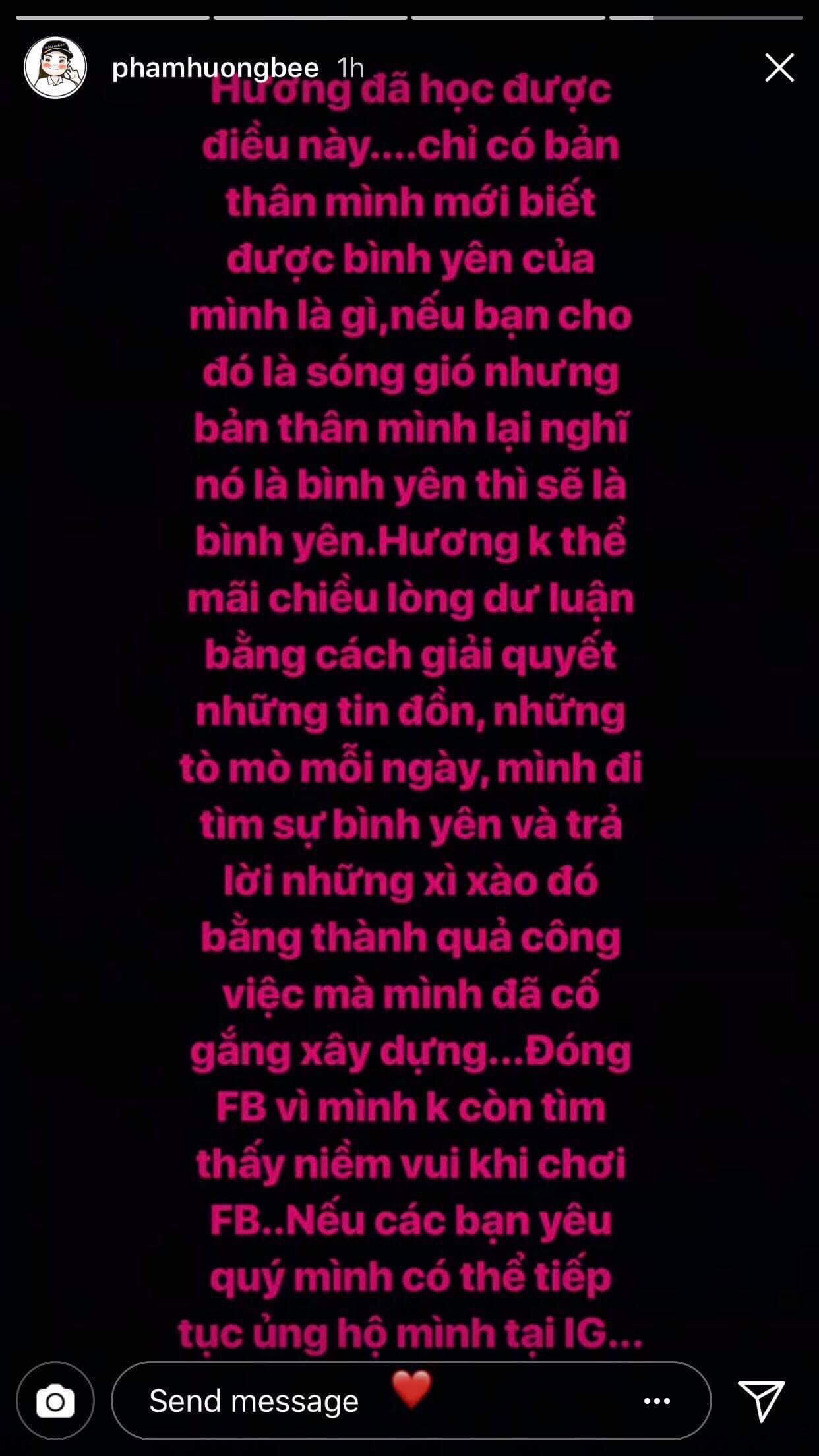 Đây là lí do khiến Phạm Hương quyết định không còn sử dụng Facebook Đây là lí do khiến Phạm Hương quyết định không còn sử dụng Facebook