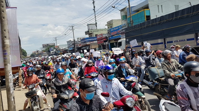 Tạm giữ 18 đối tượng cầm đầu gây rối tại Đồng Nai