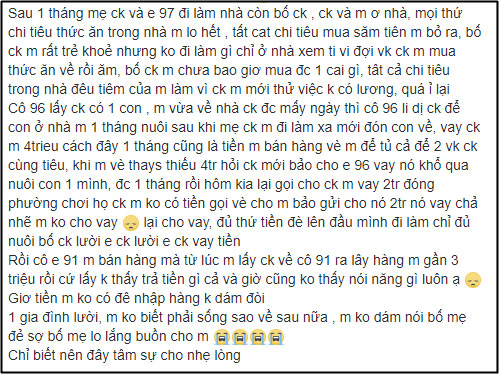 Mới cưới 2 tháng nhưng cô gái phát hoảng vì nhà chồng chăm ăn lười làm, chi tiêu trút hết lên con dâu Mới cưới 2 tháng nhưng cô gái phát hoảng vì nhà chồng chăm ăn lười làm, chi tiêu trút hết lên con dâu