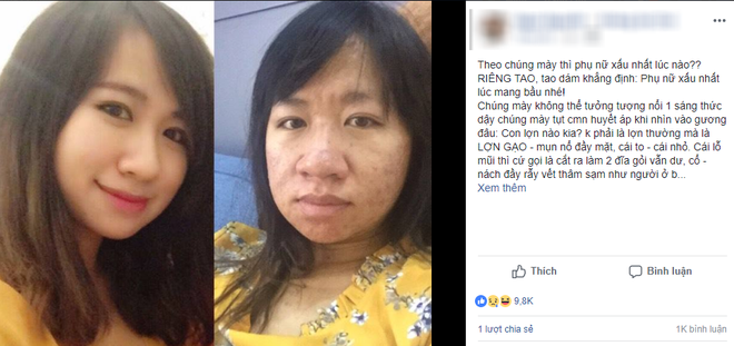 Chia sẻ hình ảnh trước và sau khi có thai với dung nhan một trời một vực, chị gái này đã chứng minh: Phụ nữ xấu nhất lúc mang bầu! Chia sẻ hình ảnh trước và sau khi có thai với dung nhan một trời một vực, chị gái này đã chứng minh: Phụ nữ xấu nhất lúc mang bầu!