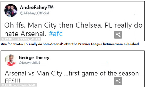 Fan Arsenal kêu trời về lịch Ngoại hạng Anh mùa mới