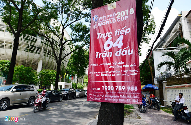 Hàng quán không được dùng logo World Cup khi chiếu các trận đấu