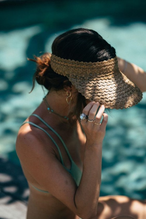 Tín đồ thời trang lăng xê nhiệt tình mũ chống nắng nửa đầu