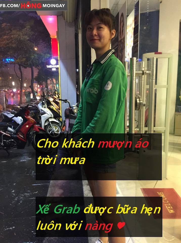 Anh Grab số hưởng nhất năm: Cho cô gái mượn áo che mưa, mấy hôm sau được nàng nhắn tin hẹn hò