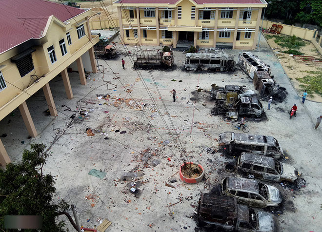 Khởi tố vụ gây rối, phá trụ sở công quyền tại Bình Thuận