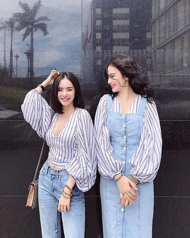 Chỉ với áo phông kẻ và quần jeans, một mình Hà Tăng cân cả street style sao Việt tuần này