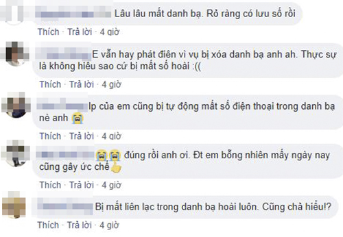 Người dùng iPhone than phiền bị mất số danh bạ ngẫu nhiên