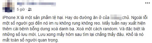 Người dùng iPhone than phiền bị mất số danh bạ ngẫu nhiên