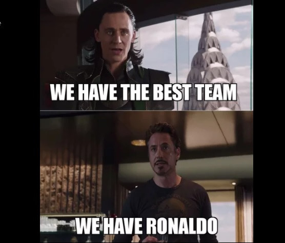 Ảnh chế Ronaldo xuất hiện tràn ngập mạng xã hội