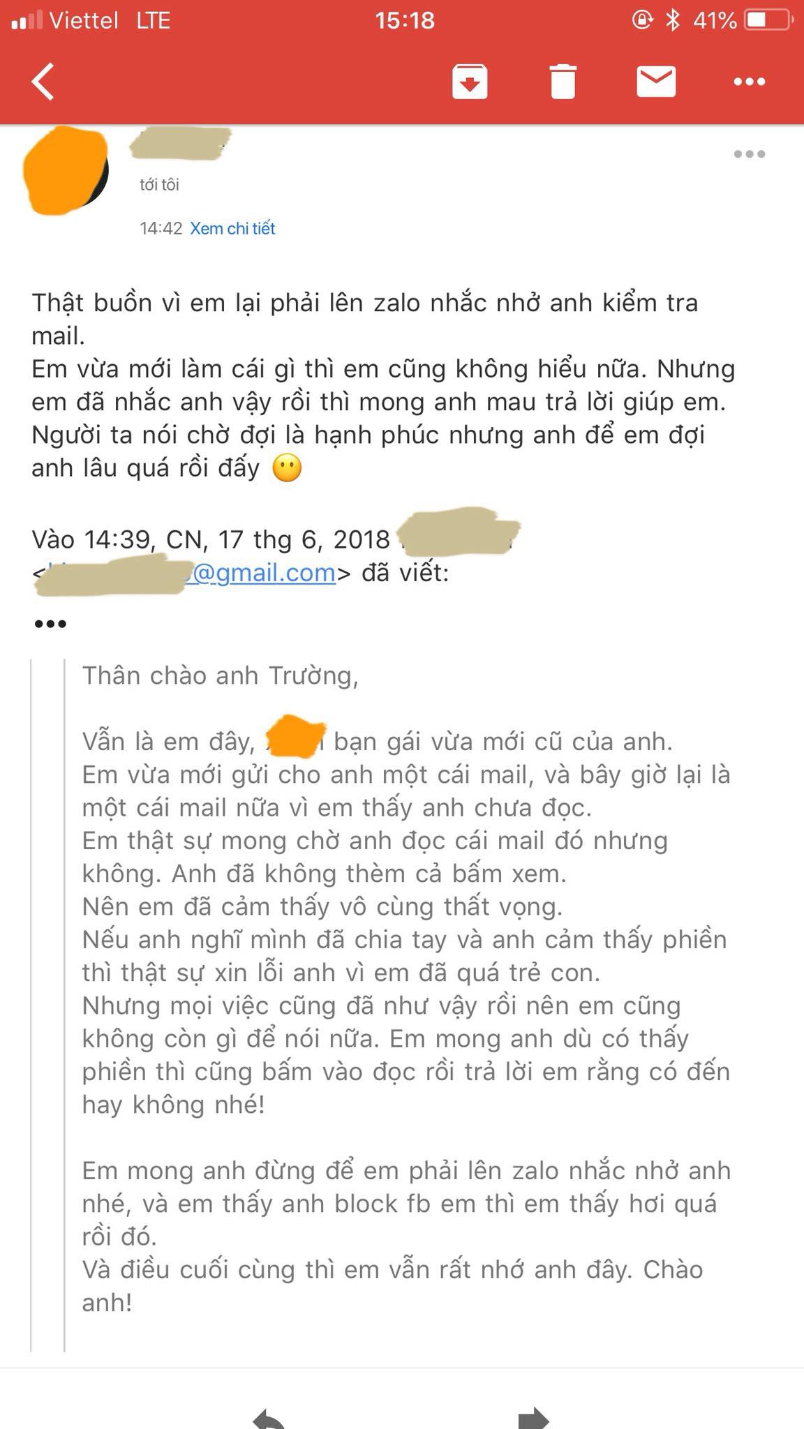 Bạn gái cũ viết email mời đến nhà dự đám giỗ, chàng trai vừa mừng vừa sợ gửi thư hồi âm