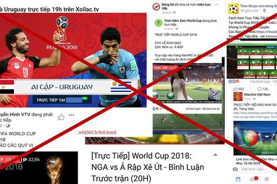 Xử lý hình sự vi phạm bản quyền truyền thông World Cup 2018 Xử lý hình sự vi phạm bản quyền truyền thông World Cup 2018