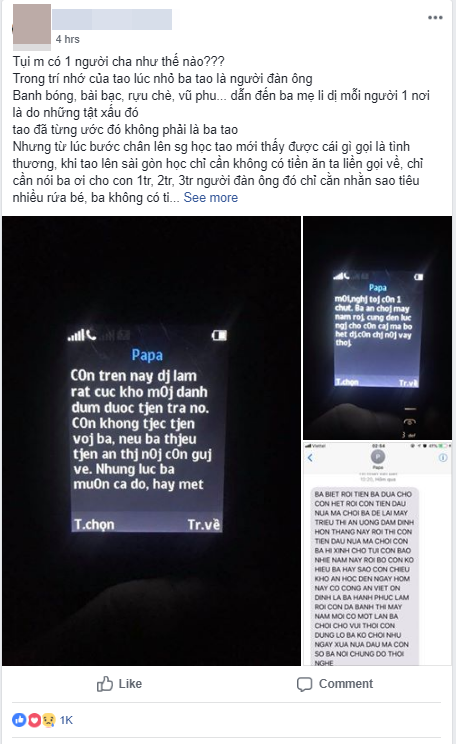 Tin nhắn giữa con gái và người cha từng ham mê banh bóng đến tan nát hạnh phúc gia đình khiến nhiều người xúc động