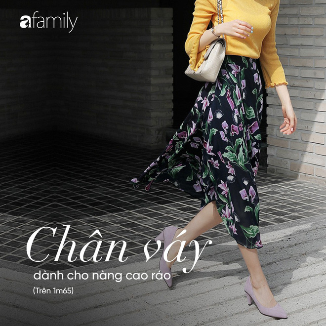 Dù cao ráo hay thấp bé, chỉ cần chọn đúng dáng chân váy phù hợp thì chân ai cũng như dài ra cả tấc Dù cao ráo hay thấp bé, chỉ cần chọn đúng dáng chân váy phù hợp thì chân ai cũng như dài ra cả tấc