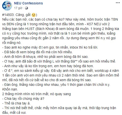 Chia tay người yêu mùa World Cup: Chọn em hay bóng đá?