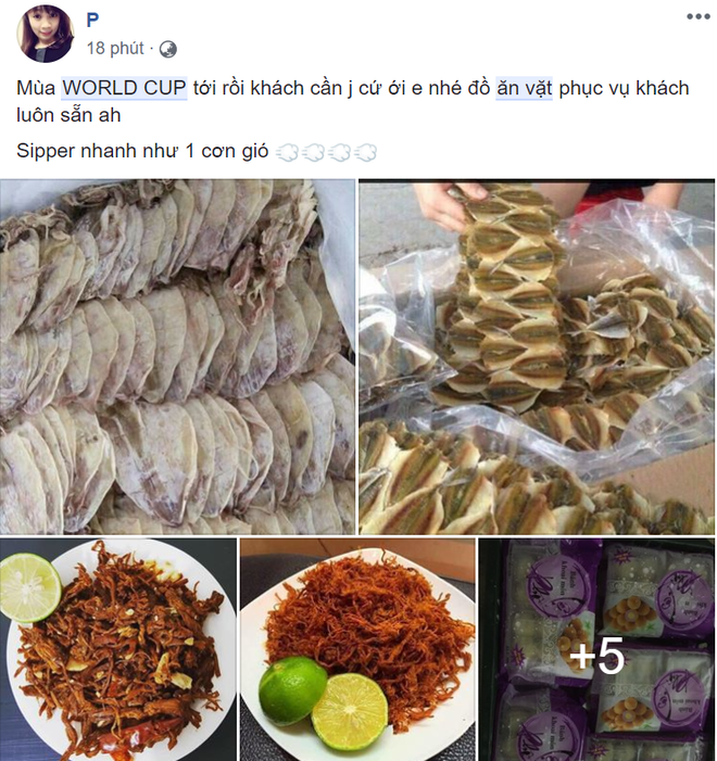 Rủng rỉnh túi tiền nhờ buôn đồ ăn vặt 3.000 đồng cho dân cày World Cup