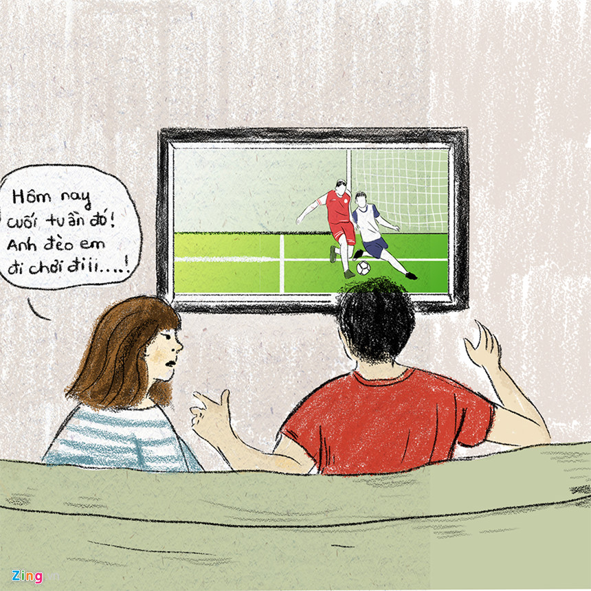 Mùa World Cup, đến khổ vì con trai mê bóng đá hơn người yêu
