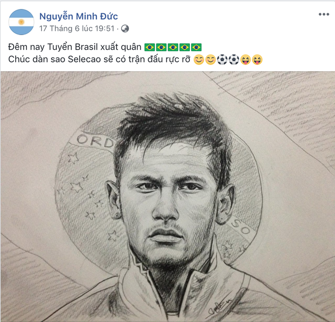 Họa sĩ tiên tri World Cup 2018 trên MXH: Cứ vẽ chân dung ngôi sao đội nào là đội ấy hoà hoặc thua