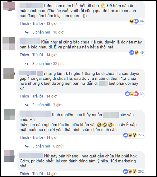 Cô gái khoe đi chùa cầu duyên vớ luôn người yêu, nhưng người ta chỉ chú ý lời bình đến từ cư dân mạng