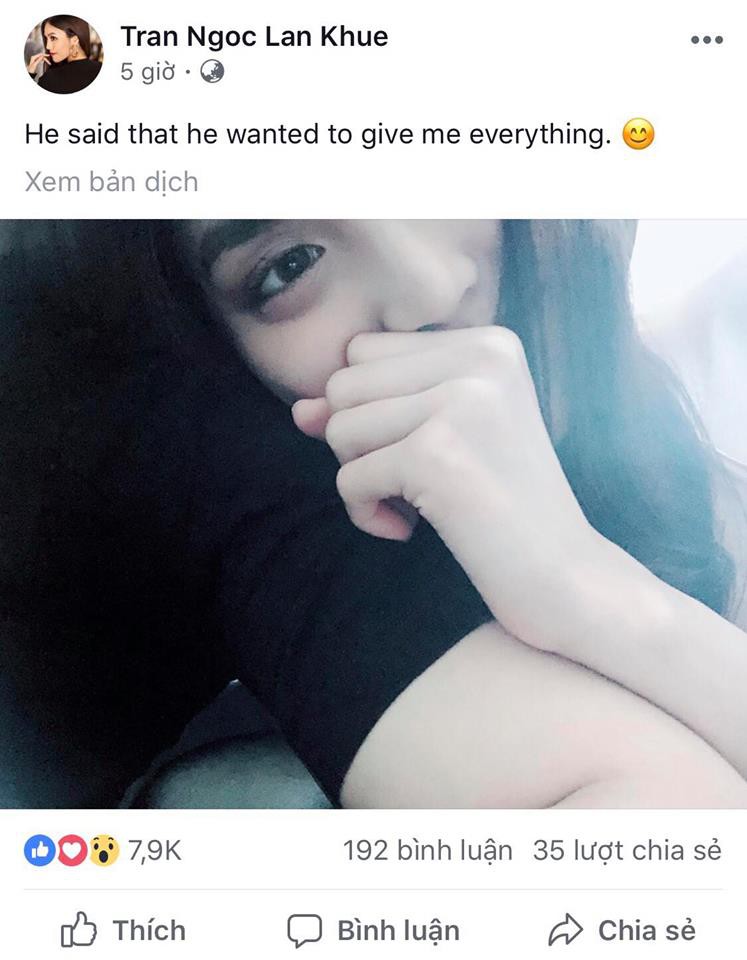 Chia sẻ đầu tiên của Lan Khuê giữa tin đồn kết hôn vào tháng 10: Anh ấy nói muốn cho tôi mọi thứ