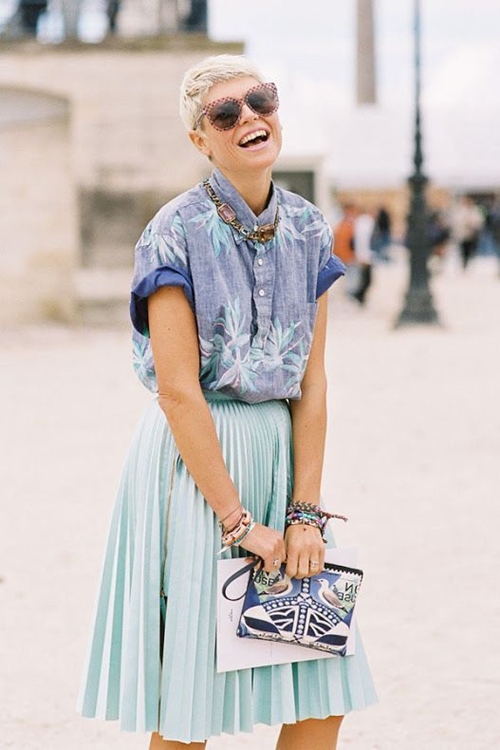 Sơ mi chim cò hoa lá lại lên ngôi hè 2018