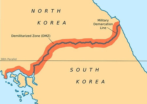 Bầu không khí khác lạ tại Khu Phi quân sự liên Triều