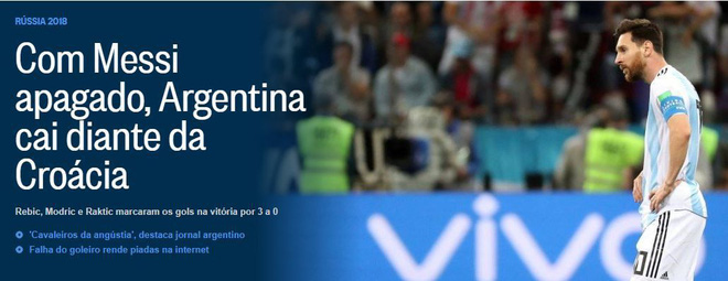 Xấu hổ, thảm họa, đau khổ, báo Argentina câm lặng vì Messi và đồng đội
