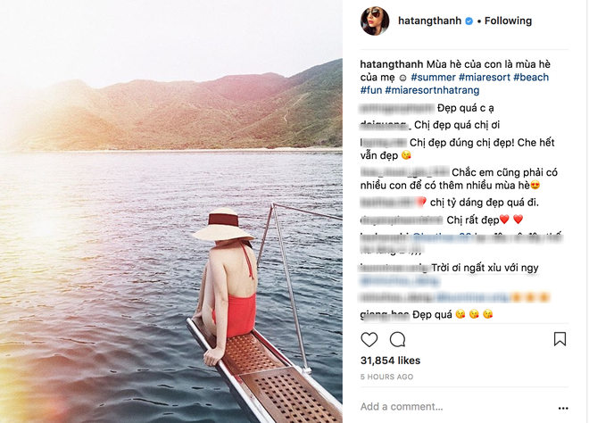 Diện đồ bơi liền mảnh, Hà Tăng lại khiến fan nức nở với tấm lưng trần gợi cảm