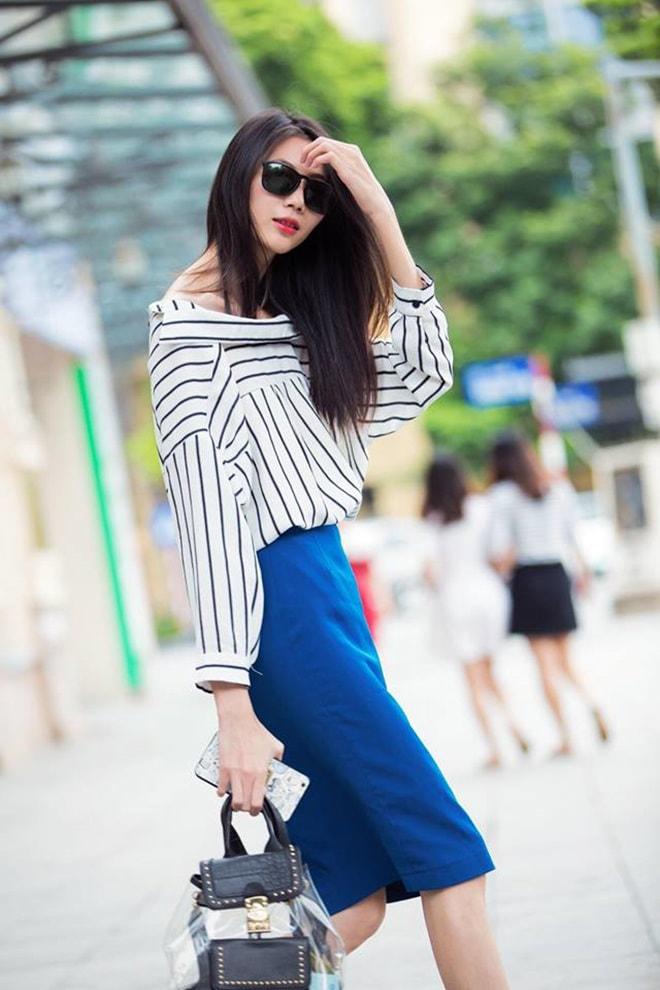 Cách chọn quần áo che thân hình cò hương của người mẫu gầy nhất Việt Nam