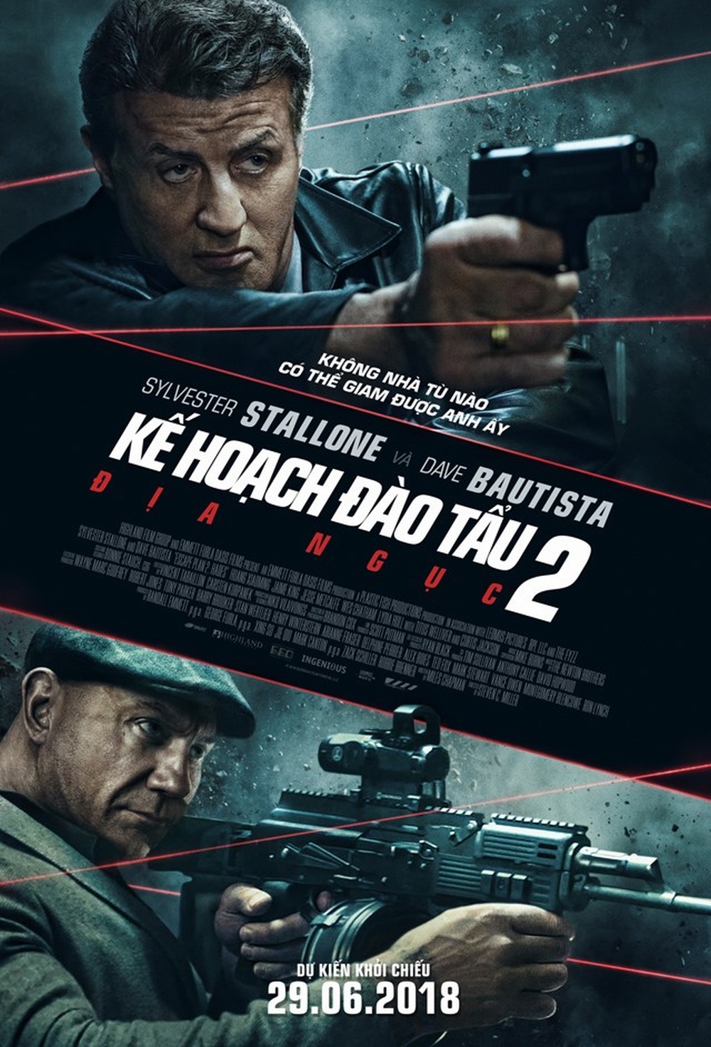Huỳnh Hiểu Minh bụi bặm xuất hiện trong bom tấn Escape Plan 2: Hades Huỳnh Hiểu Minh bụi bặm xuất hiện trong bom tấn Escape Plan 2: Hades