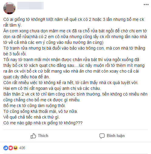 Khoe được mẹ chồng tranh việc nhà, bố chồng bê quạt ra sân cho con dâu ngồi rửa bát, cô nàng ngỡ ngàng vì bị ghen tị Khoe được mẹ chồng tranh việc nhà, bố chồng bê quạt ra sân cho con dâu ngồi rửa bát, cô nàng ngỡ ngàng vì bị ghen tị