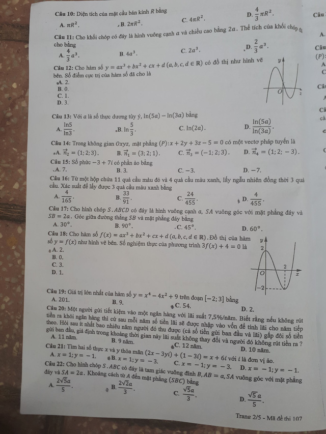Thí sinh than đề thi toán THPT quốc gia dài Thí sinh than đề thi toán THPT quốc gia dài