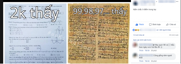 Xem đề thi Toán, thế hệ 9X vỡ òa trong hạnh phúc: Cảm ơn bố mẹ đã sinh con ra sớm!