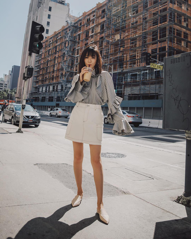 Các quý cô Châu Á khoe sắc cùng những gam màu nổi trong street style tuần này