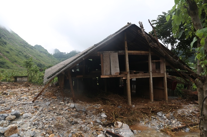 Khung cảnh tan hoang ở vùng rốn lũ Hà Giang