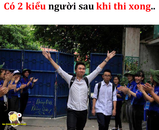 Bức hình hot nhất trên MXH về cảm xúc thí sinh rời phòng thi: Kẻ tươi như hoa, người rầu như mất sổ gạo