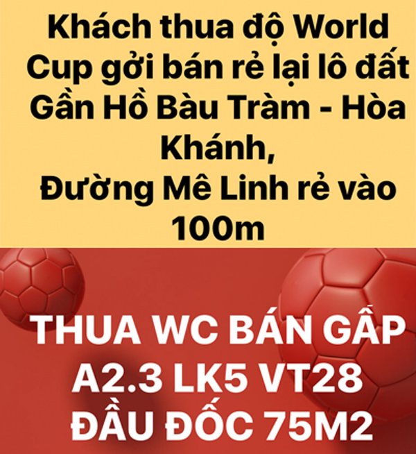 Rao bán nhà vì thua độ World Cup: Hàng rẻ bất ngờ, thật khó tin