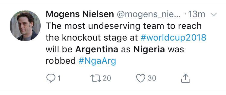 CĐV phẫn nộ khi Nigeria bị cướp trắng chiến thắng trước Argentina