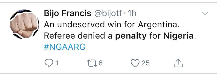 CĐV phẫn nộ khi Nigeria bị cướp trắng chiến thắng trước Argentina