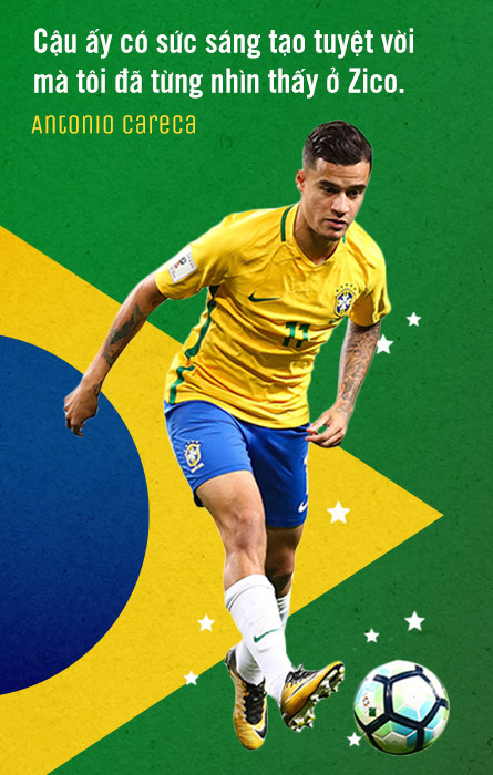 Philippe Coutinho: Chỗ dựa số 1 của tuyển Brazil Philippe Coutinho: Chỗ dựa số 1 của tuyển Brazil