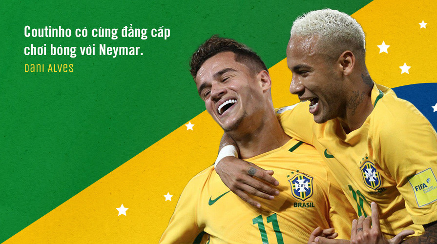 Philippe Coutinho: Chỗ dựa số 1 của tuyển Brazil Philippe Coutinho: Chỗ dựa số 1 của tuyển Brazil