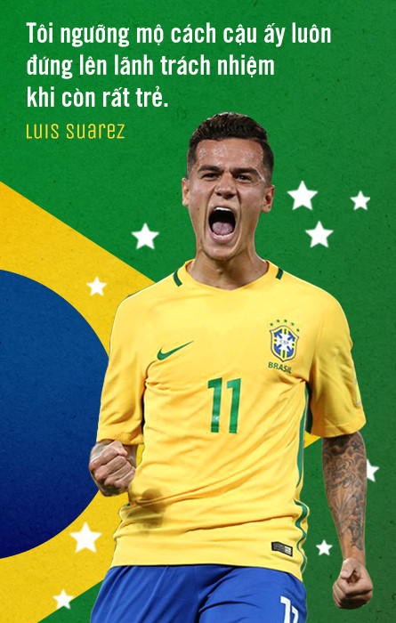 Philippe Coutinho: Chỗ dựa số 1 của tuyển Brazil Philippe Coutinho: Chỗ dựa số 1 của tuyển Brazil