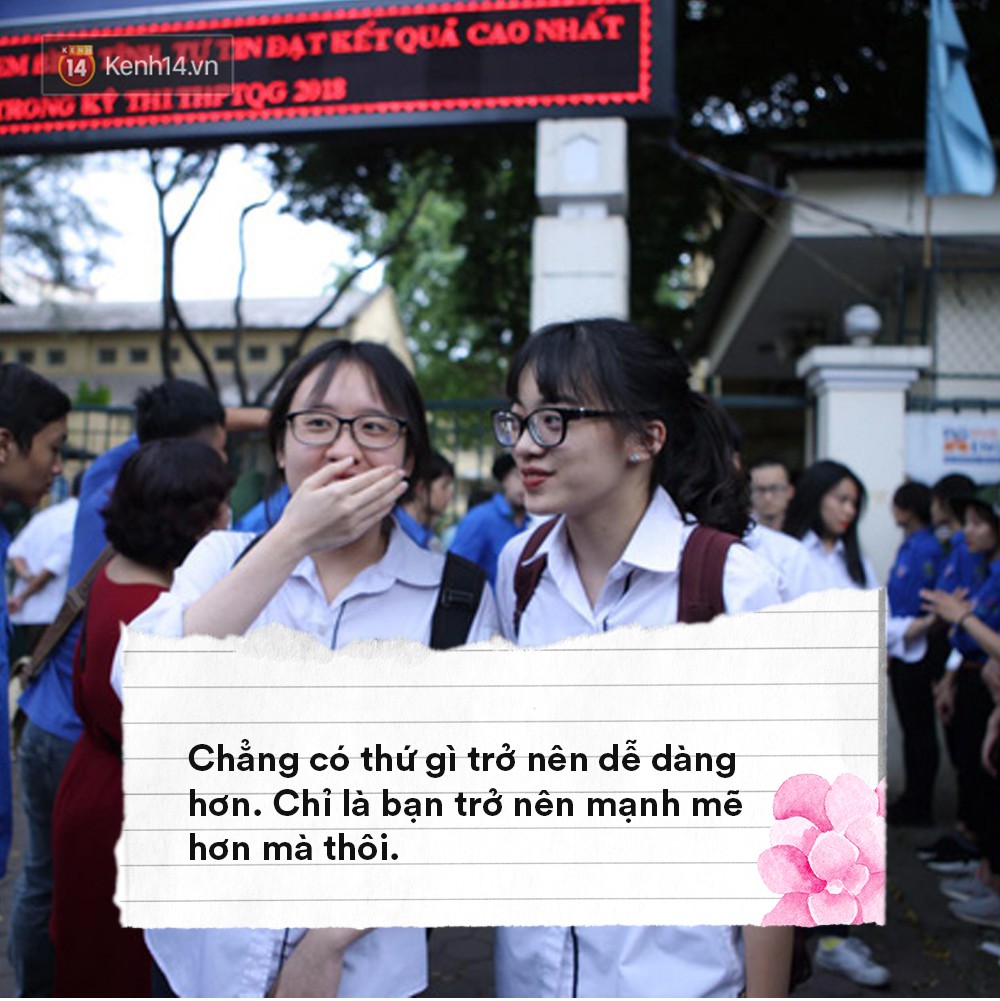 Sĩ tử ơi, khó cũng khó rồi, thi cũng thi rồi, xõa thôi! Đừng dằn vặt nữa, hãy yêu bản thân mình hơn nhé Sĩ tử ơi, khó cũng khó rồi, thi cũng thi rồi, xõa thôi! Đừng dằn vặt nữa, hãy yêu bản thân mình hơn nhé