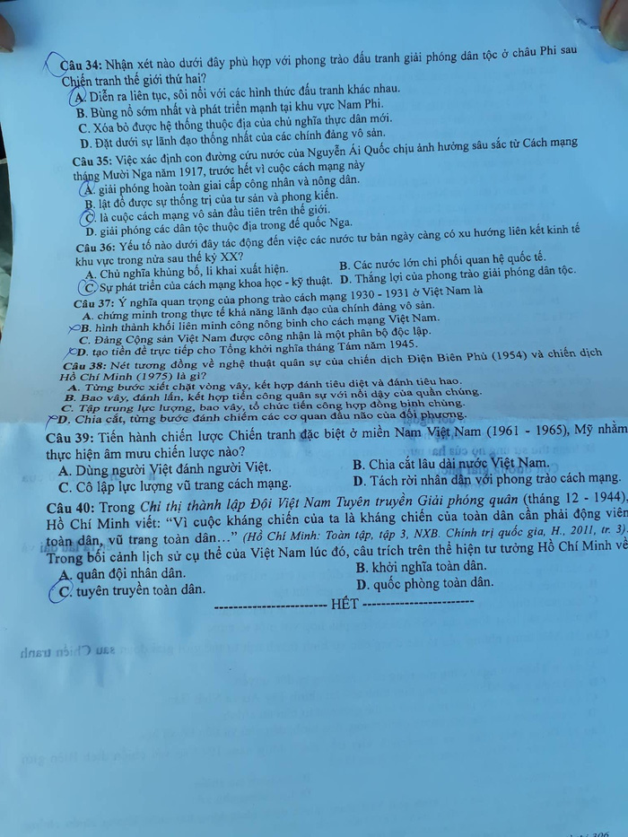 Thí sinh tự tin dễ lấy điểm 7 môn sử THPT quốc gia Thí sinh tự tin dễ lấy điểm 7 môn sử THPT quốc gia