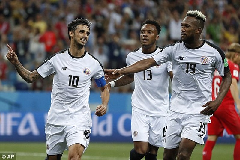 Costa Rica kiên cường cầm hòa Thụy Sĩ