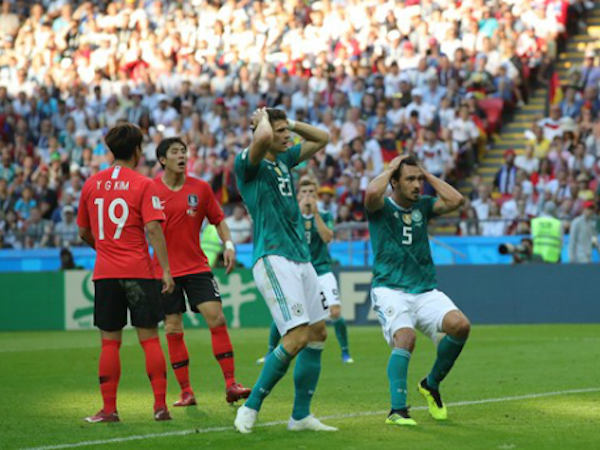 Đức thua Hàn Quốc và bị loại khỏi World Cup