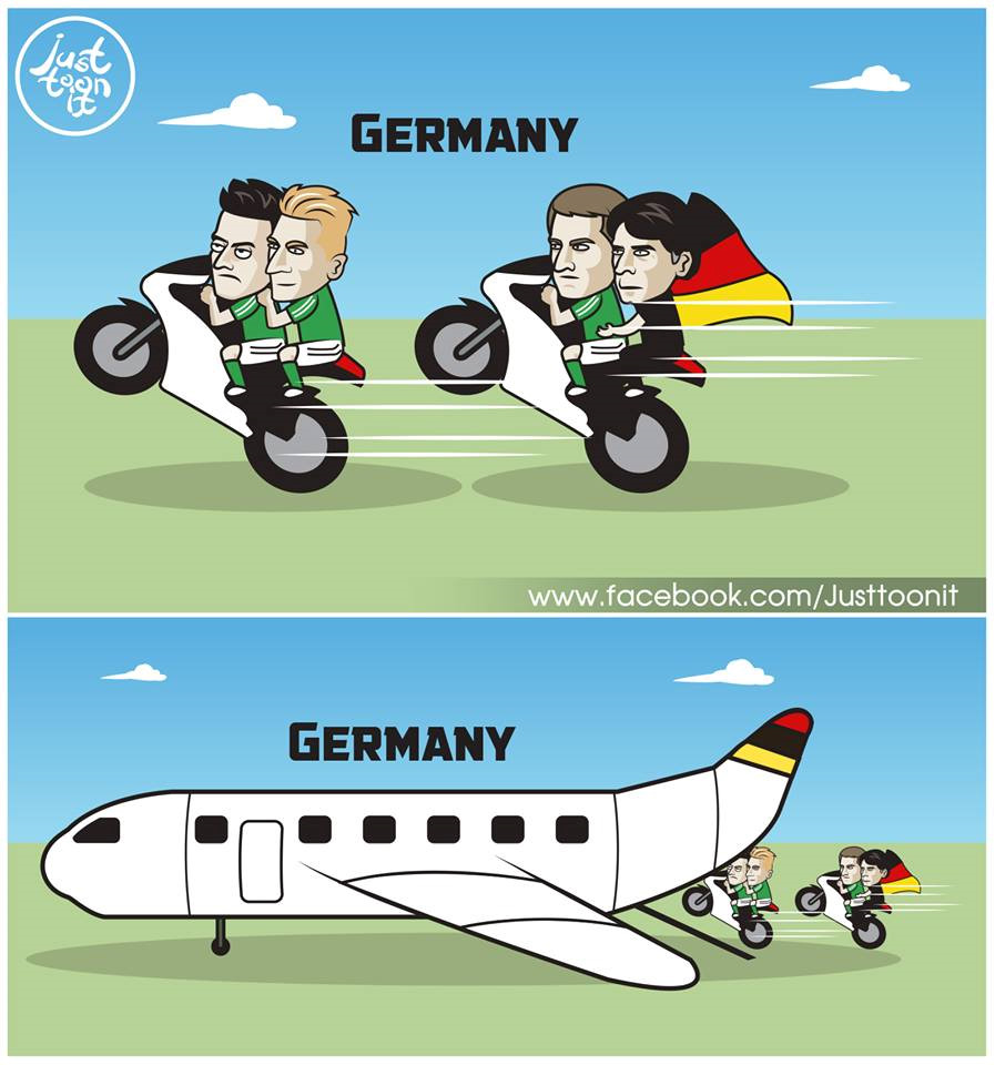 Đức thua thảm, mạng xã hội tràn ngập ảnh chế